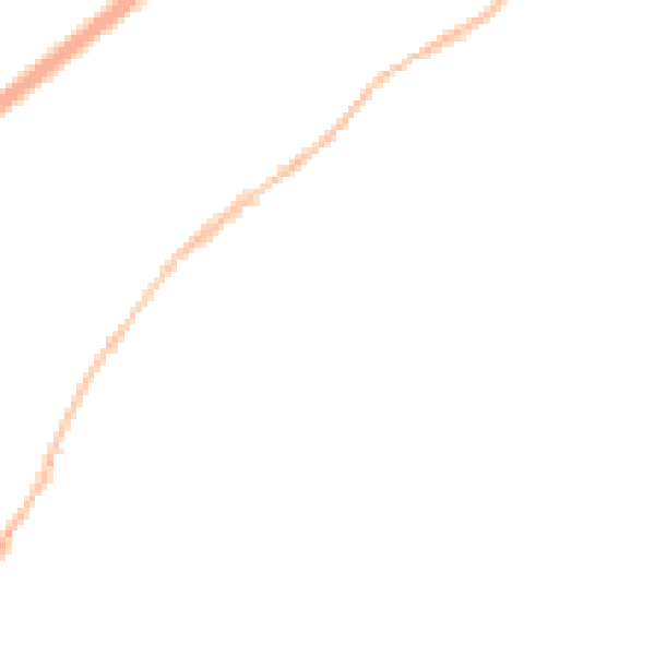 Night-time road noise heatmap for TQ13 0GB