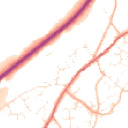 Daytime road noise heatmap for TQ13 0JW