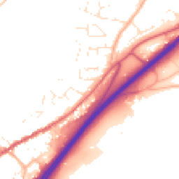 Daytime road noise heatmap for TQ13 7AP