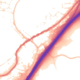 Daytime road noise heatmap for TQ13 7DR