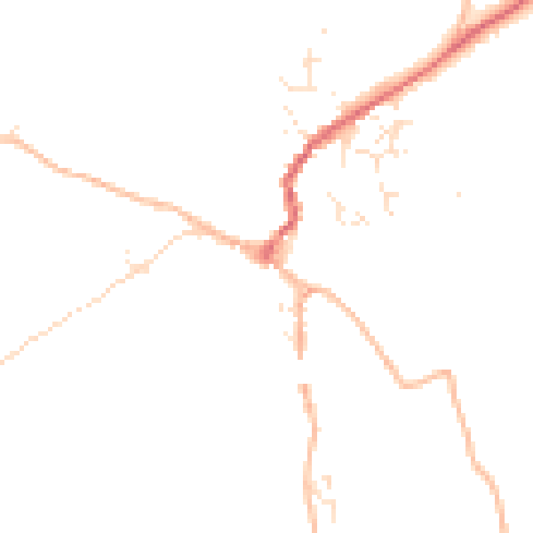Daytime road noise heatmap for TQ13 8AH