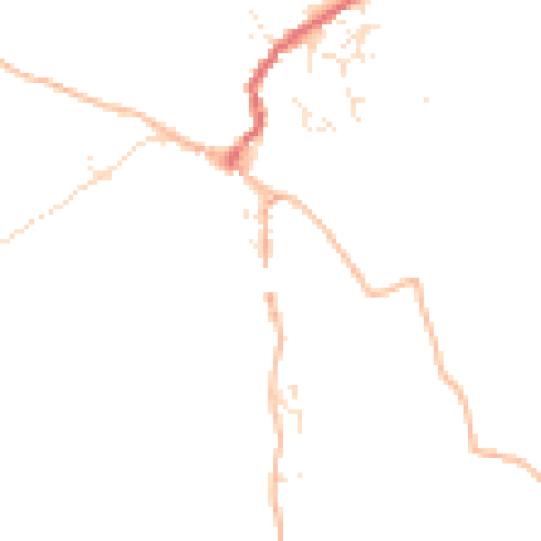 Daytime road noise heatmap for TQ13 8BB