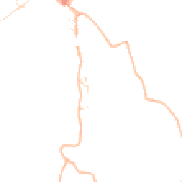 Daytime road noise heatmap for TQ13 8BE