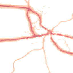 Daytime road noise heatmap for TQ13 8LG