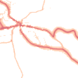 Daytime road noise heatmap for TQ13 8NP