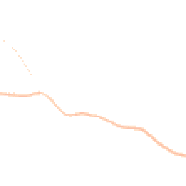 Night-time road noise heatmap for TQ13 9GE
