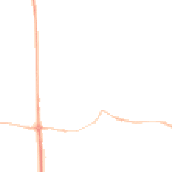 Night-time road noise heatmap for TQ13 9YX