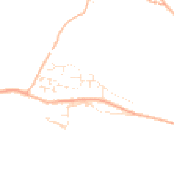 Daytime road noise heatmap for TQ9 5FG