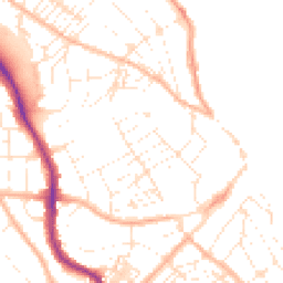 Daytime road noise heatmap for TR11 2BG