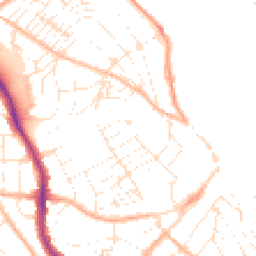 Daytime road noise heatmap for TR11 2BJ