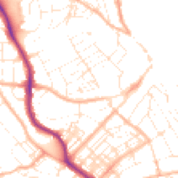 Daytime road noise heatmap for TR11 2BN