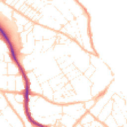 Daytime road noise heatmap for TR11 2BQ