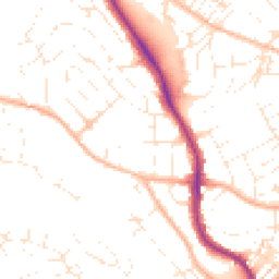 Daytime road noise heatmap for TR11 2DP
