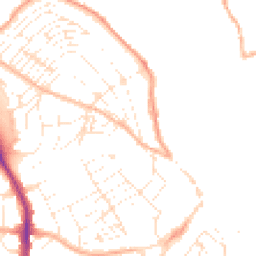 Daytime road noise heatmap for TR11 2LN