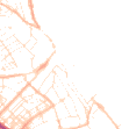 Daytime road noise heatmap for TR11 3BA