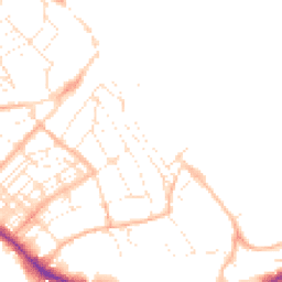 Daytime road noise heatmap for TR11 3HJ
