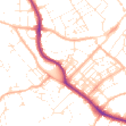 Daytime road noise heatmap for TR11 3QQ