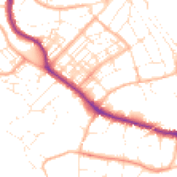 Daytime road noise heatmap for TR11 4QR