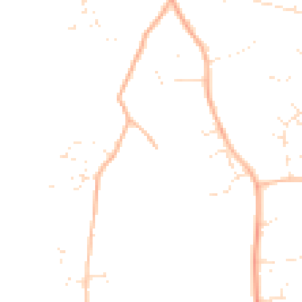 Daytime road noise heatmap for TR11 5BZ
