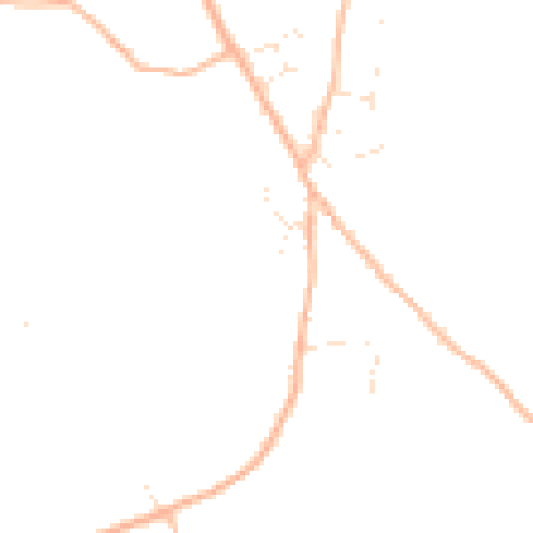 Daytime road noise heatmap for TR11 5EU