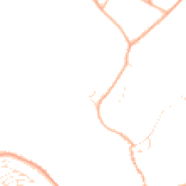 Daytime road noise heatmap for TR11 5FN