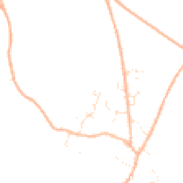 Daytime road noise heatmap for TR11 5FZ