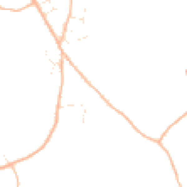 Daytime road noise heatmap for TR11 5JD