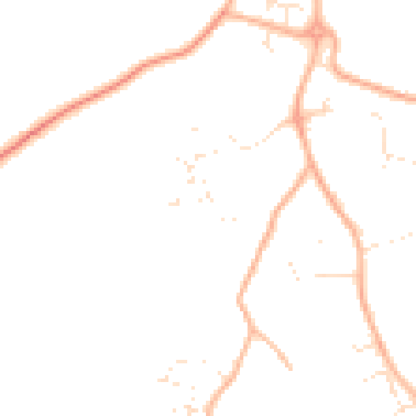 Daytime road noise heatmap for TR11 5LP