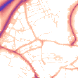 Daytime road noise heatmap for TR15 1AZ