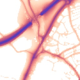 Daytime road noise heatmap for TR15 1BB