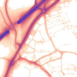 Daytime road noise heatmap for TR15 1DD