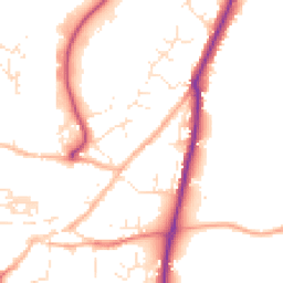 Daytime road noise heatmap for TR15 1PQ