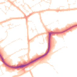 Daytime road noise heatmap for TR15 3DD