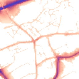 Daytime road noise heatmap for TR15 3DZ