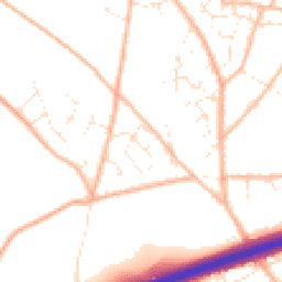 Daytime road noise heatmap for TR15 3GB