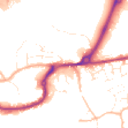 Daytime road noise heatmap for TR15 3HB