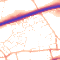 Daytime road noise heatmap for TR15 3LS