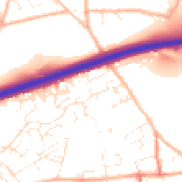 Daytime road noise heatmap for TR15 3LT