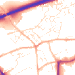 Daytime road noise heatmap for TR15 3PY