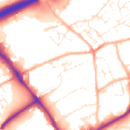 Daytime road noise heatmap for TR15 3SP