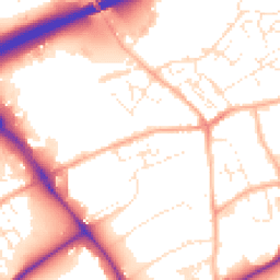 Daytime road noise heatmap for TR15 3ST