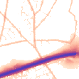 Daytime road noise heatmap for TR15 3TE