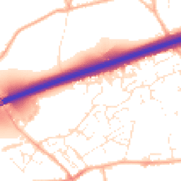 Daytime road noise heatmap for TR15 3TY