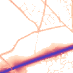 Daytime road noise heatmap for TR15 3XW