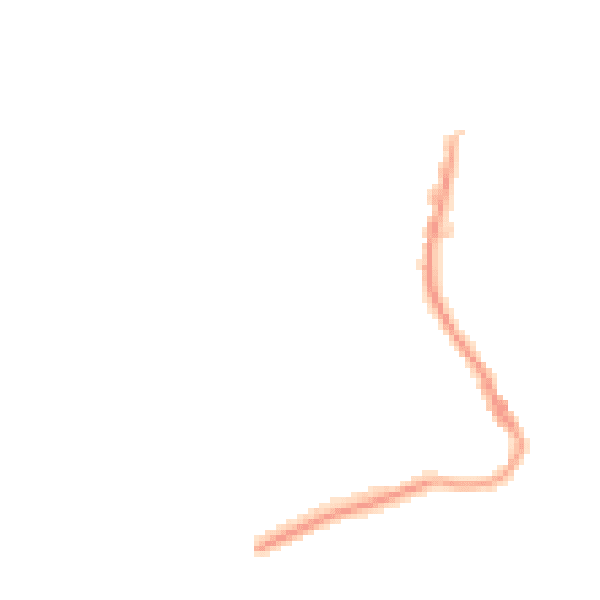 Night-time road noise heatmap for TR18 2JB