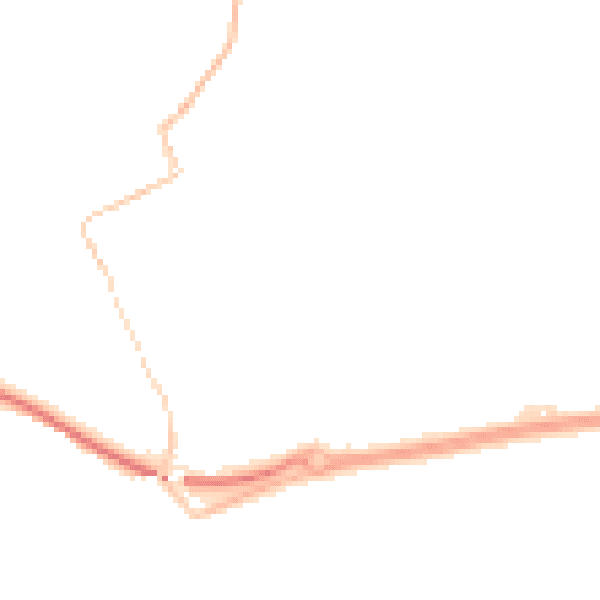 Night-time road noise heatmap for TR18 3AW