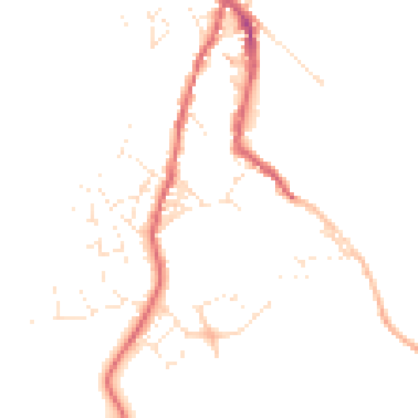 Daytime road noise heatmap for TR18 5ED