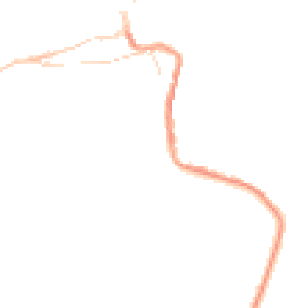 Night-time road noise heatmap for TR26 2BS