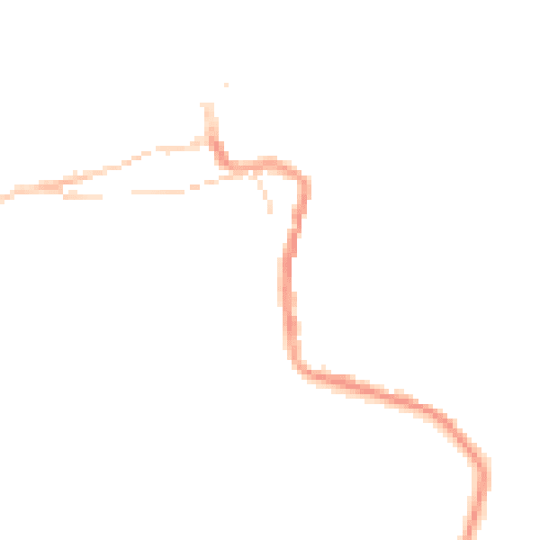 Night-time road noise heatmap for TR26 2EH