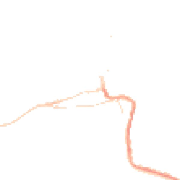Night-time road noise heatmap for TR26 2ND
